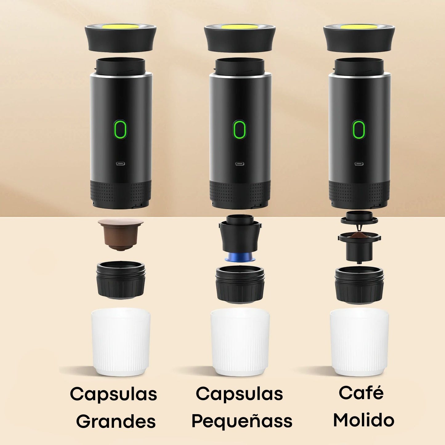 Cafetera portatil 3 en 1